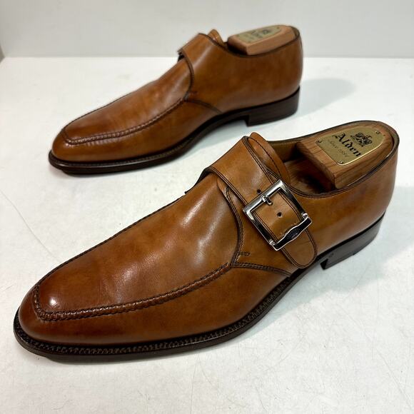 EXCELLENT Barrett Italy Single Buckle Monk Strap Derby Brown UK 9.5 / US 10.5 - Picture 4 of 13
